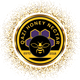 Logo of Qazi Honey Nectar with a bee and honeycomb design on a white background